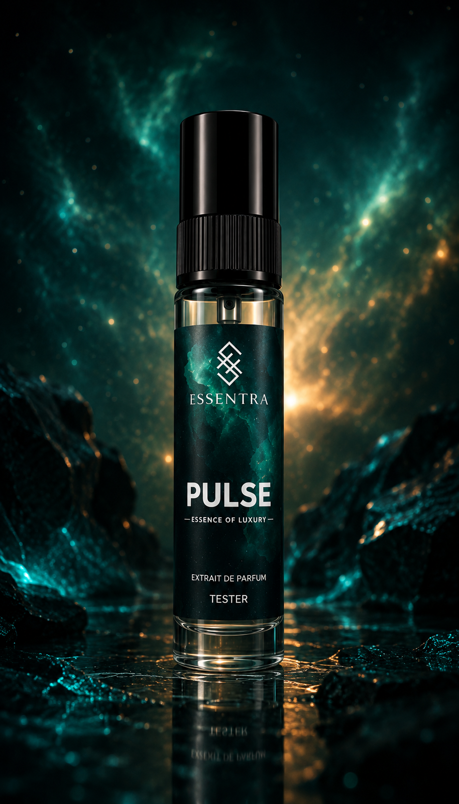 Essentra Pulse Extrait de Parfum – 5ml Travel Tester | Fresh Energetic Signature Fragrance