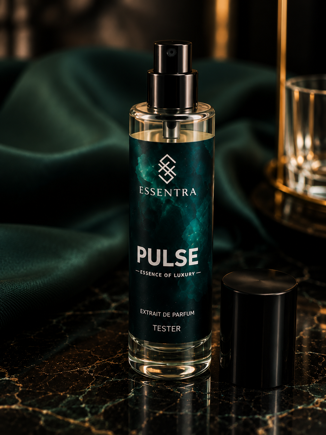 Essentra Pulse Extrait de Parfum – 5ml Travel Tester | Fresh Energetic Signature Fragrance
