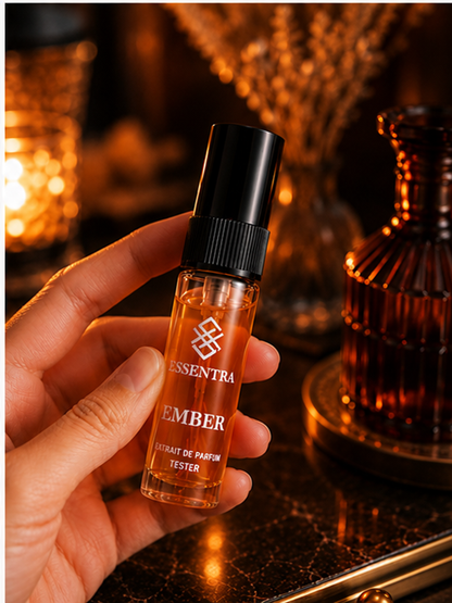 Essentra Ember Extrait de Parfum – 5ml Travel Tester | Warm Ember Fragrance